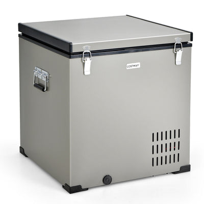 *68 Quart Portable Car Refrigerator with DC and AC Adapter - S
