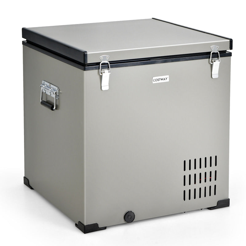 *68 Quart Portable Car Refrigerator with DC and AC Adapter - S