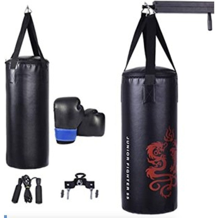 Fitness Room Bundle: Punching Boxing Set + 3 in 1 Folding Treadmill