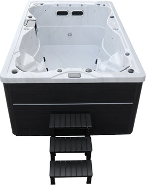 Summer Sale! Bellagio - Atlantic 12ft Swim Spa With Water Purification System & Hydro Massage Jets - 4 Person