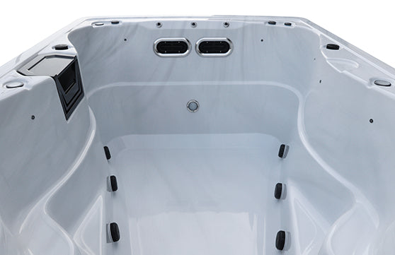 Summer Sale! Bellagio - Atlantic 12ft Swim Spa With Water Purification System & Hydro Massage Jets - 4 Person