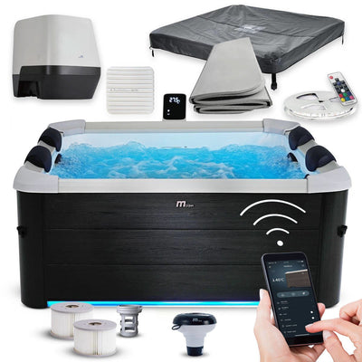PREORDER-Mspa- Oslo Hot Tub With App Controlled Tech- Plug And Play