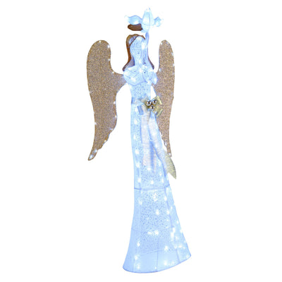 3D Lighted Angel Christmas Decoration 5.5 FT Halo Angel