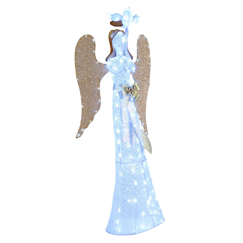 3D Lighted Angel Christmas Decoration 5.5 FT Halo Angel
