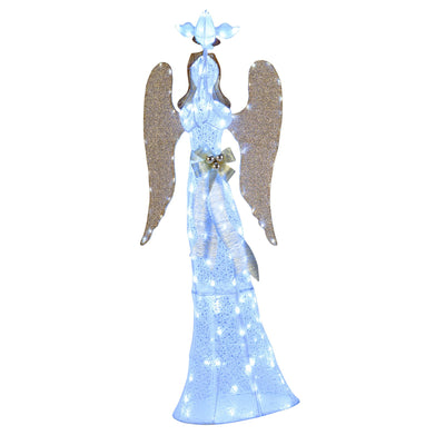 3D Lighted Angel Christmas Decoration 5.5 FT Halo Angel
