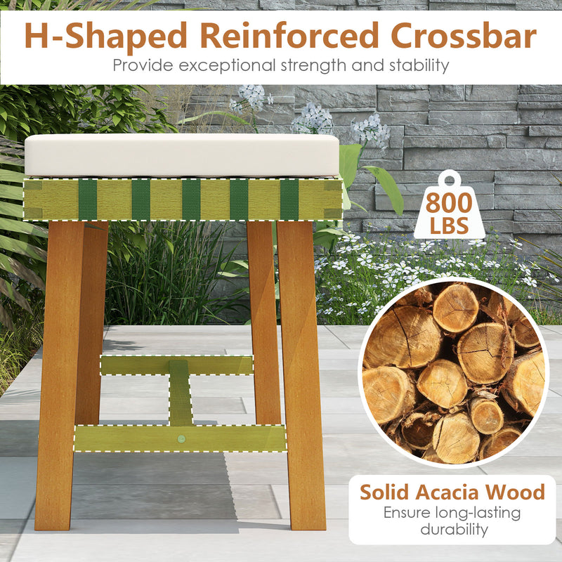 3-Piece Patio Dining Set for 4 People Farmhouse Furniture