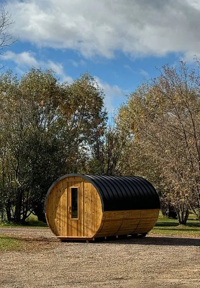8'X14 CEDAR BARREL SAUNA(8-10 ADULTS) HELIUS