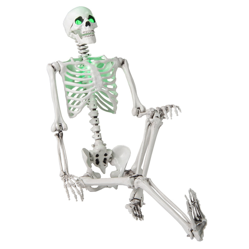 5.5 FT Halloween Skeleton Life-Size Posable for Indoor Outdoor Decoration