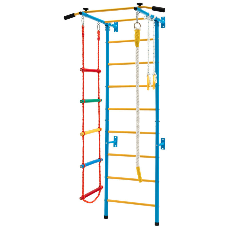 5 In 1 Childrens Indoor Gym Playground Swedish Wall Ladder for Solid Wall