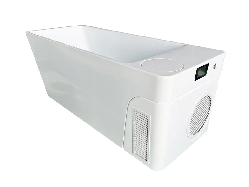 Acrylic Cold Plunge Tub with Built-In Ice Maker – All-in-One Ice Bath Spa for Athlete Recovery, Hydrotherapy & Home Gym-