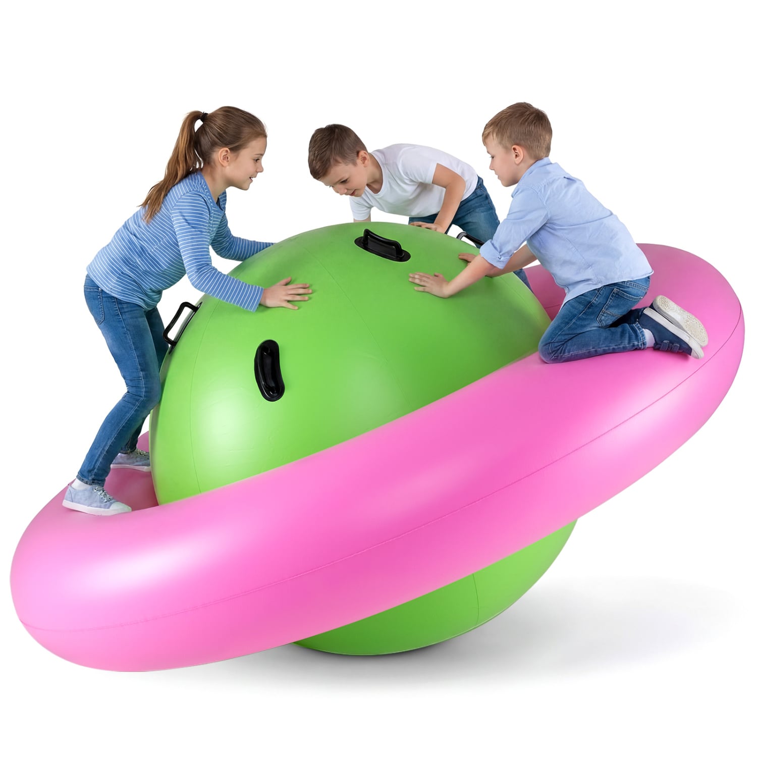 Dome Rocker 7.5 Foot Giant Inflatable Dome Rocker Bouncer with 6 Built-in Handles