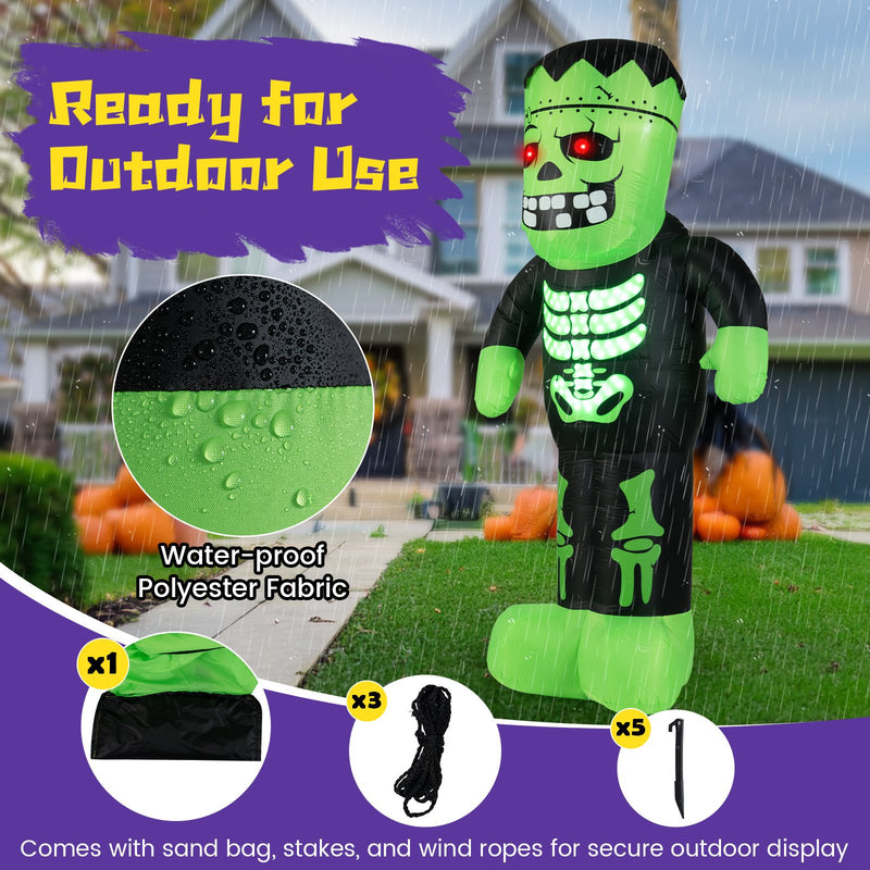 8.4 Feet Tall Halloween Inflatable Decoration Blow up Frankenstein Decoration