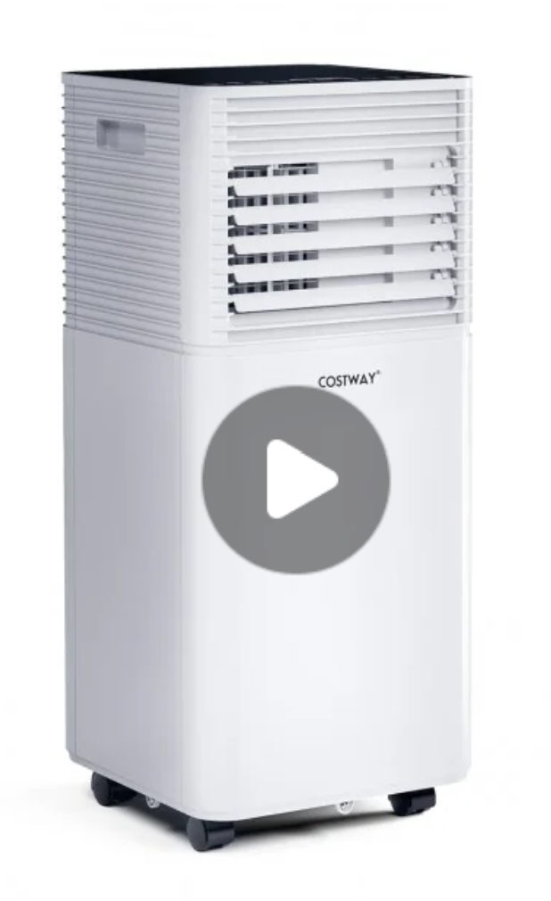 *8000 BTU(Ashrae) 3-in-1 Air Conditioner with Dehumidifier and Fan Mode - Black