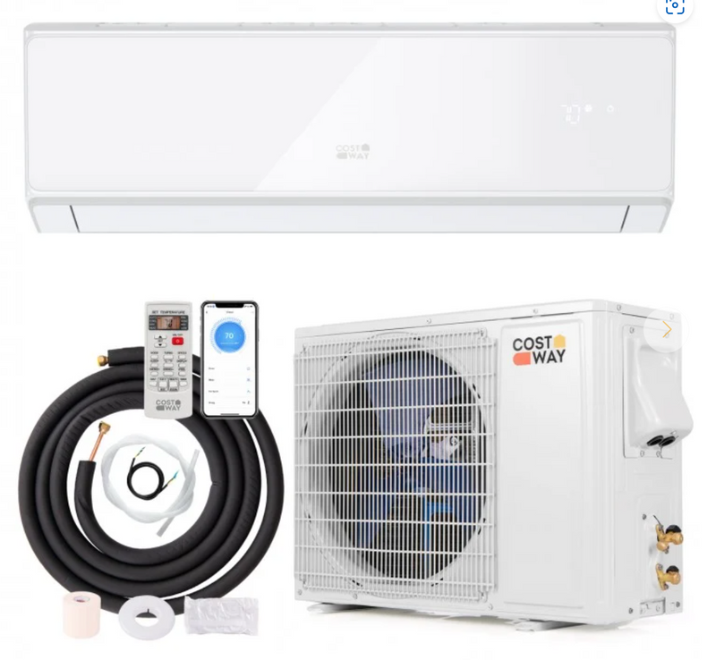 *Energy Star Certified 24000 BTU 21 SEER2 208-230V Mini Split Air Conditioner and Heater Wifi Enabled - White