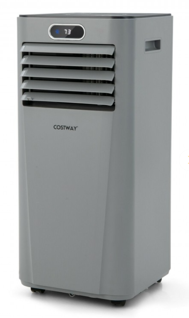 *8000 BTU(Ashrae) 3-in-1 Portable Air Conditioner with Remote Control - Gray