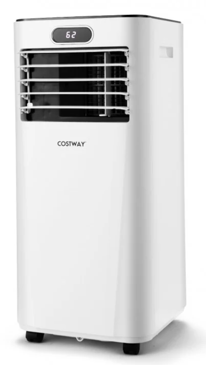 *8000 BTU(Ashrae) 3-in-1 Portable Air Conditioner with Remote Control - White