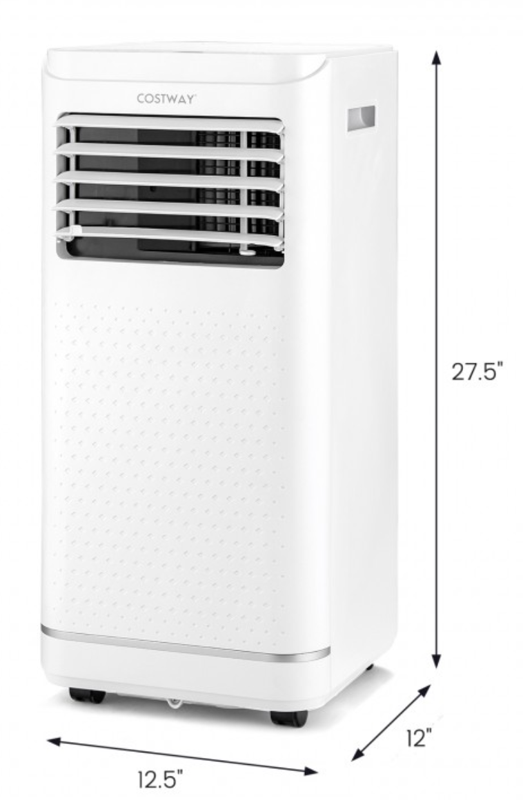*8000/10000 BTU(Ashrae) Portable Air Conditioner with Dehumidifier - 8000BTU