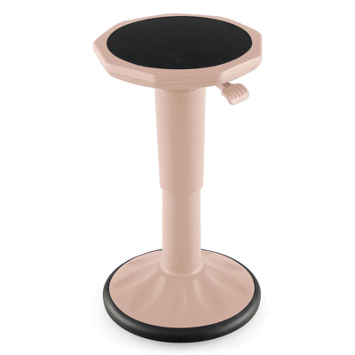 Adjustable-Height Wobble Chair Active Learning Stool for Office Stand Up Desk-Pink