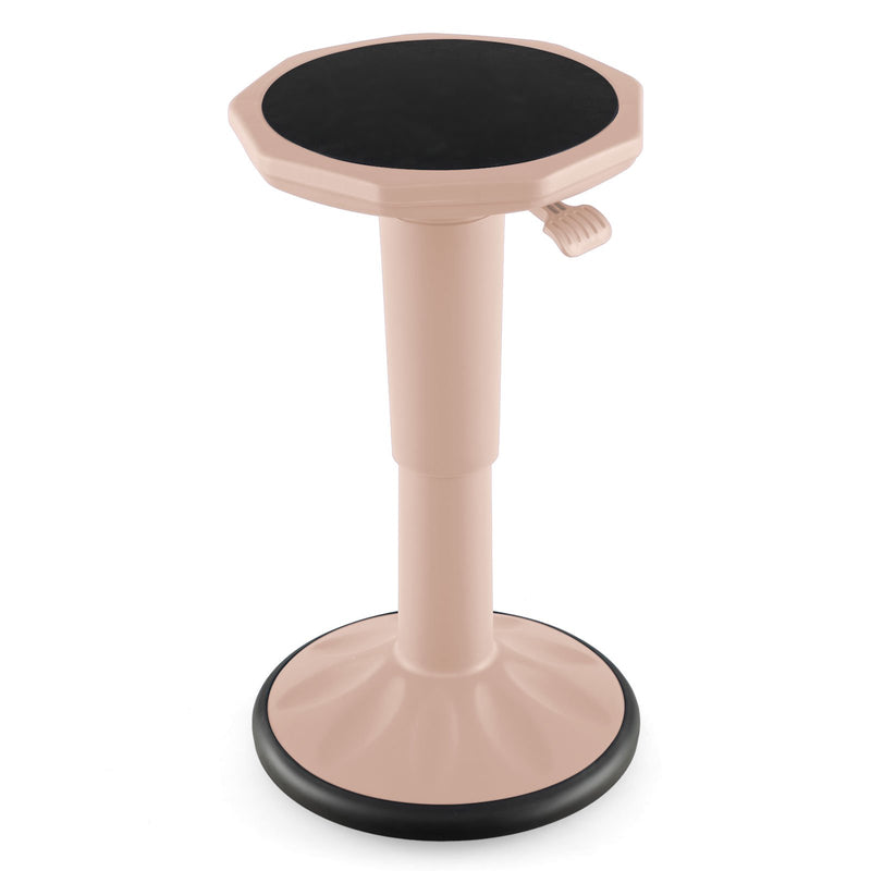 Adjustable-Height Wobble Chair Active Learning Stool for Office Stand Up Desk-Pink