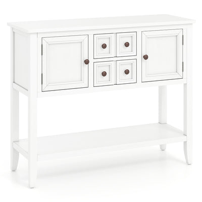 Buffet Sideboard Cabinet with 2 Doors and 2 Drawers-White