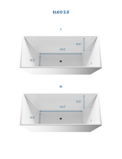 DOODIP 2.0 ELKO Cold Plunge Tub With App Controlled Hot And Cold Chiller,Acrylic Design, Made For Outside