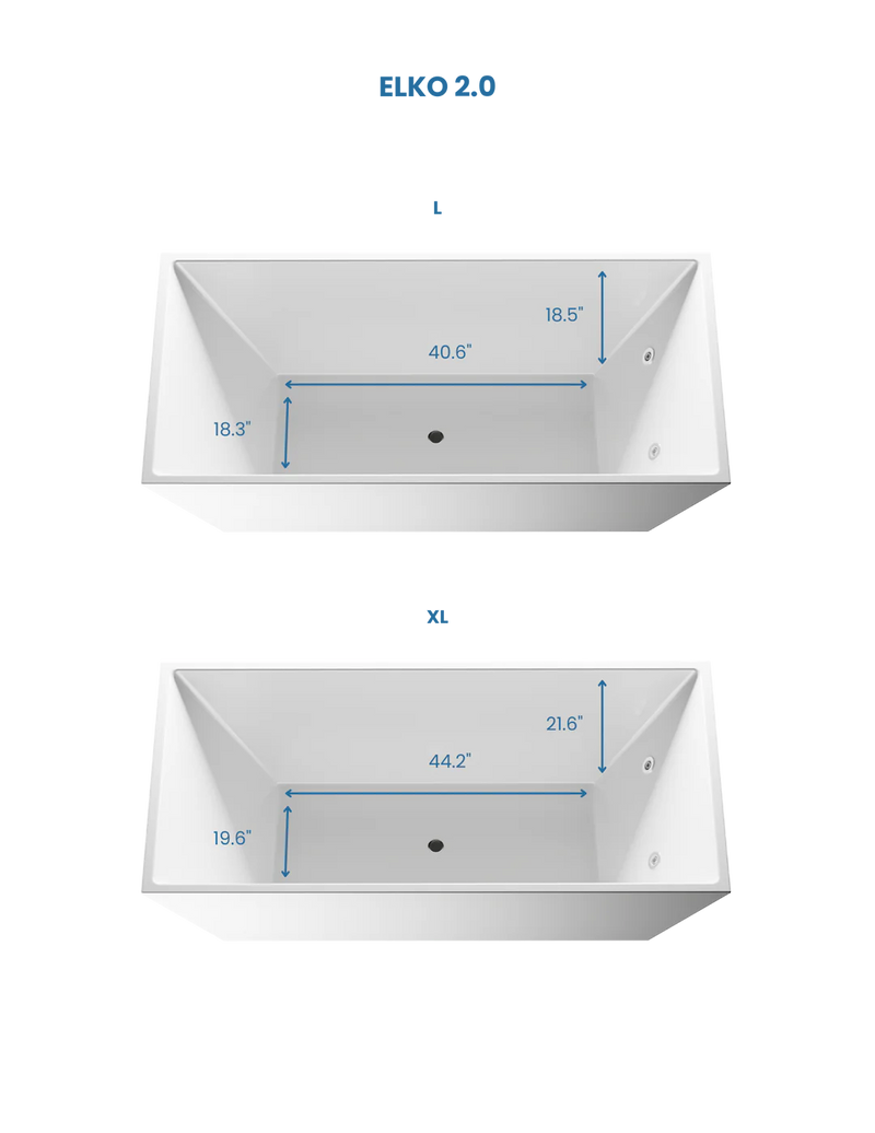 DOODIP 2.0 ELKO Cold Plunge Tub With App Controlled Hot And Cold Chiller,Acrylic Design, Made For Outside