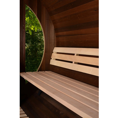 Almost Heaven-Phoenix 6 Person Luxury Barrel Sauna+ Wifi-Thermally Modified Poplar Wood
