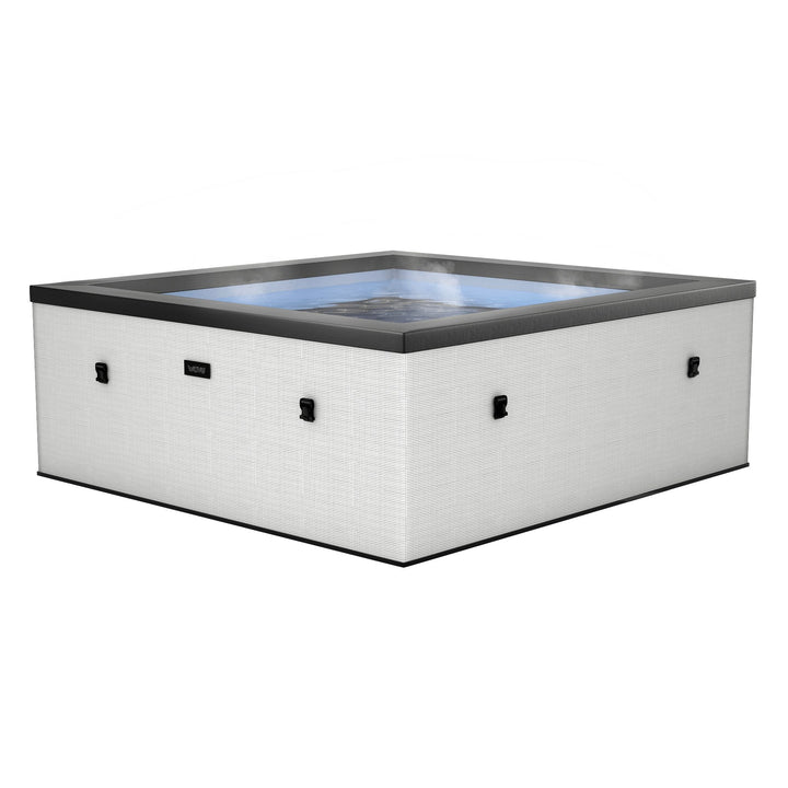 Garda | 4/6-Person Eco Foam Hot Tub | Square | Built-In Integrated Heater-NO DISCOUNT CODE ALLOWED!! - Relaxacare