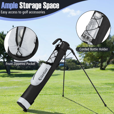 Golf Stand Bag Lightweight Golf Bag for The Driving Range-Gray