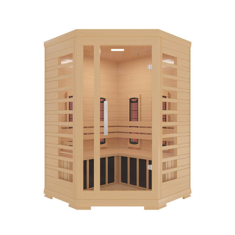Brand New 2025 Model-Westinghouse-Corner Full Spectrum Sauna WES43-2550, Far, Mid And Near Panels, Chromotherapy, Bluetooth Speakers, Plug And Play