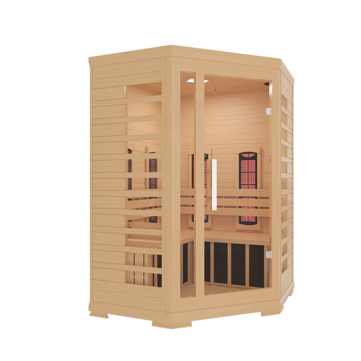Brand New 2025 Model-Westinghouse-Corner Full Spectrum Sauna WES43-2550, Far, Mid And Near Panels, Chromotherapy, Bluetooth Speakers, Plug And Play - Relaxacare