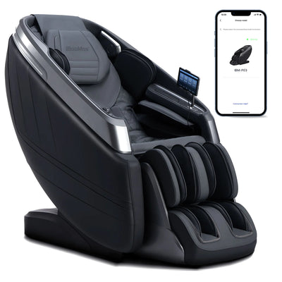 2024 Model-IBoomas 4D Fully Loaded Massage Chair With Calf Spinners Pro, App and Voice Control