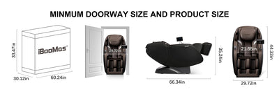 IBooMas-Full Body 3D Zero-G Massage Chair With Touch Screen Remote