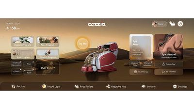 Cozzia-Quantum-Worlds First Fifth Generation 5D LI Flex Track With Chair Doctor/AI Massage Robot- With Pivot Foot Stretch-12.5 Touch Screen With Aromatherapy  Massage Chair-Cz-800