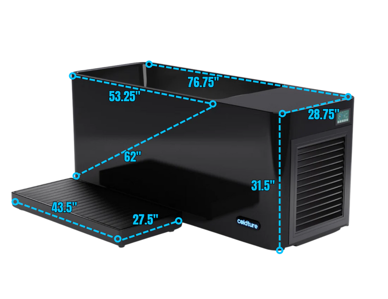 Coldture-THE COLD THERAPY PRO PLUNGE- Premium Cold Plunge Technology With Wifi And Heavy Duty Filtration System