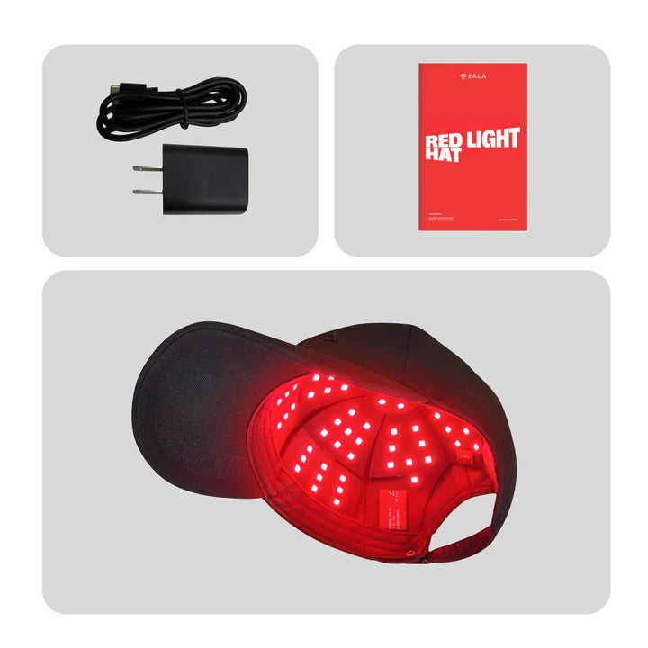 Kala-Pro™ 650nm Red Light Therapy Hat for Scalp & Hair Support. Professional Grade Red Light. - Relaxacare
