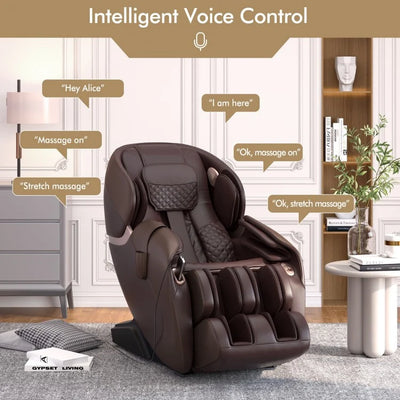 - Demo - COSTWAY - JL10003WL - Relaxacare Special Buy-Full Body Zero Gravity L-Track Massage Chair Recliner With Voice Control