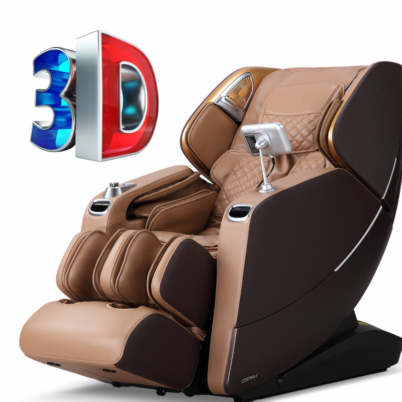 (Demo unit) Costway-SL Track 3D Full Body Massage Chair, Zero Gravity-Active Thai Stretch, Chiro Twist, 3D foot Massage-Jl10030 Fully Loaded