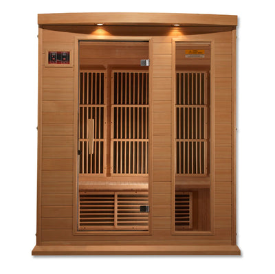 GDI - Maxxus 3 Person Near Zero EMF FAR Infrared Sauna - Canadian Hemlock MX-K306-01-ZF CED