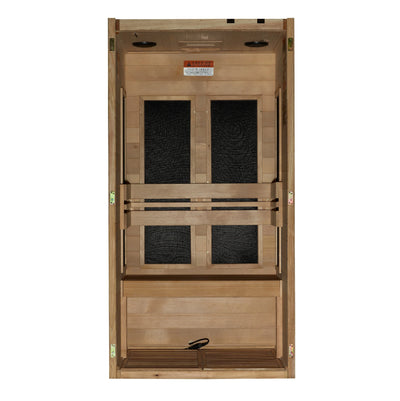 New 2024 Model - S-Line MX-S106-01 Maxxus Low EMF FAR Infrared Sauna Canadian Hemlock