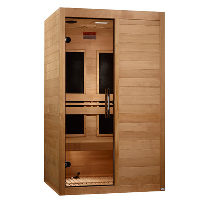 New 2024 Model - S-Line MX-S206-01 Maxxus Ultra Low EMF FAR Infrared Sauna Canadian Hemlock