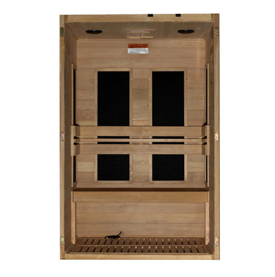 New 2024 Model - S-Line MX-S206-01 Maxxus Ultra Low EMF FAR Infrared Sauna Canadian Hemlock