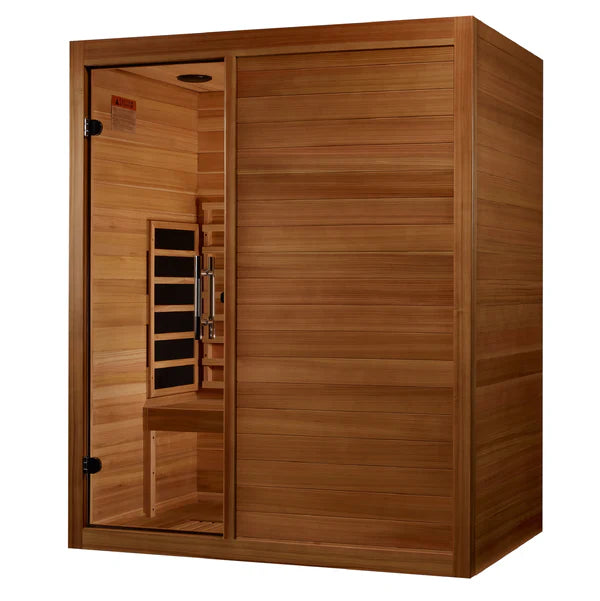 New 2024 Model - S-Line MX-S306-01-FS-PC Maxxus Full Spectrum Infrared Sauna - Pacific Cedar - Relaxacare