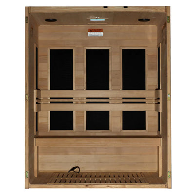 New 2024 Model - S-Line MX-S306-01 Maxxus Low EMF FAR Infrared Sauna Canadian Hemlock