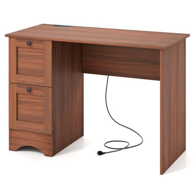 Modern Furniture Set with 2 Dining Chairs  Computer Desk and 3 Pieces Coffee Tables