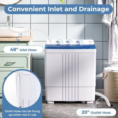 Portable Washing Machine for Dorms and Apartment-Blue