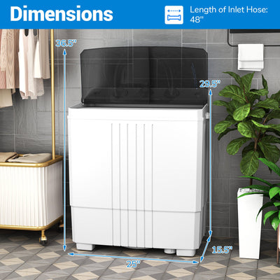 Portable Washing Machine for Dorms and Apartment-Black