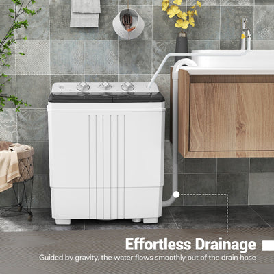 Portable Washing Machine for Dorms and Apartment-Black