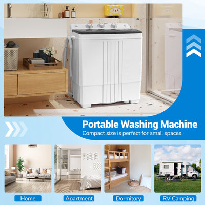 Portable Washing Machine for Dorms and Apartment-Black