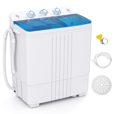 Portable Washing Machine with Built-in Drain Pump-Blue
